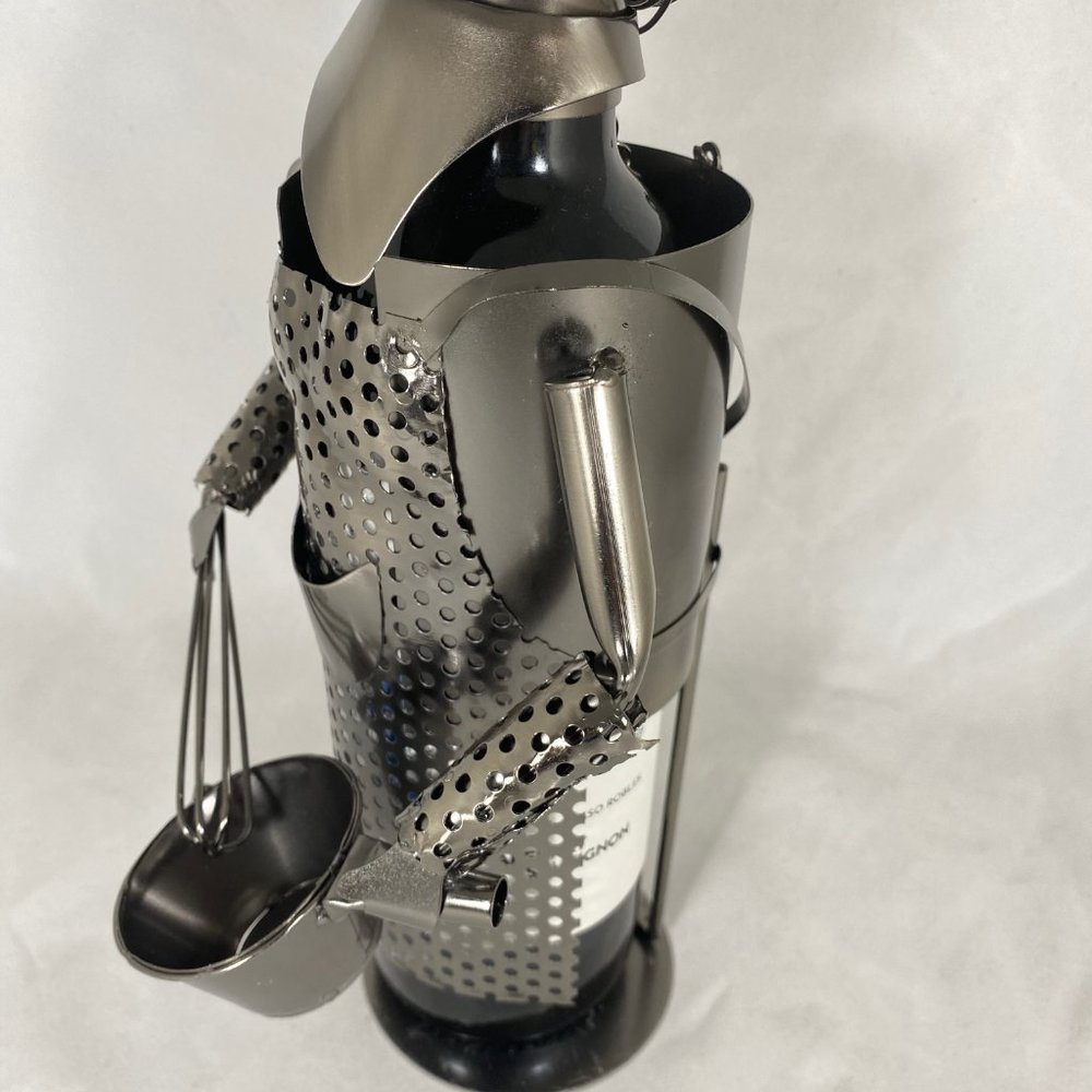 Cooking Chef Metal Wine Bottle Holder MG2627 - Picture 5 of 7